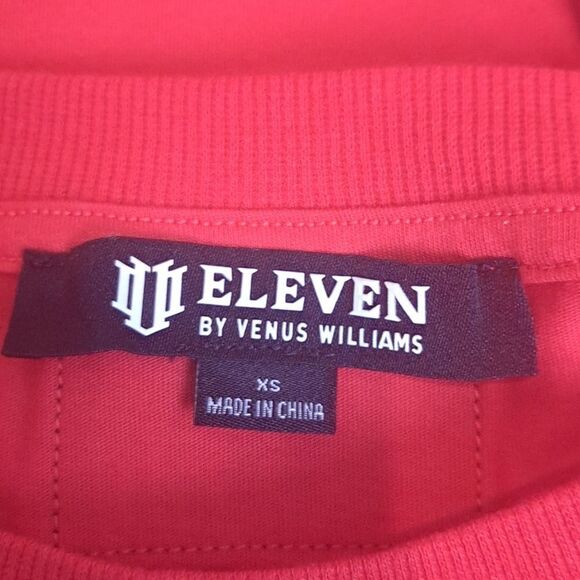 Eleven by Venus Williams Retro Daze Short Sleeve Cropped Tee Apple Red - Picture 10 of 10